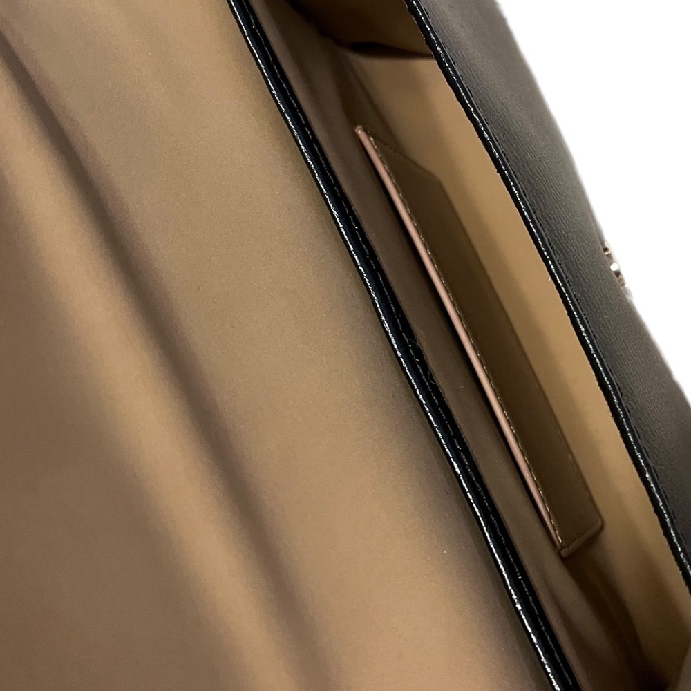 Michael Kors Black Leather Belt/Travel Bag with Signature Logo in Gold Tone ✨ - Picture 5 of 12